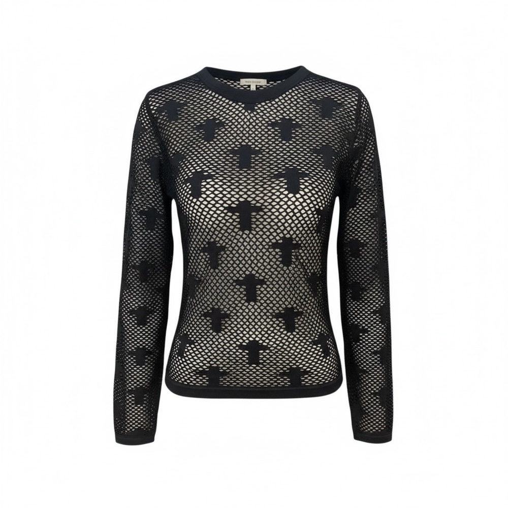 Fct Black Mesh Women's Sweater